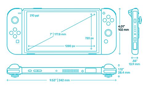 nintendo switch screen dimensions.